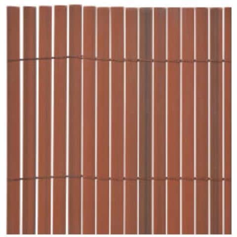 Recinzione da Giardino a Doppio Lato 90x400 cm Marrone - Foto 2