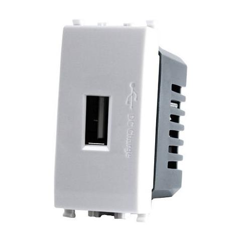 Presa Usb Singola 2a Vimar Plana Compatibile - Bianco Nero Grigio - Foto 2