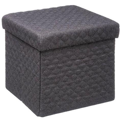 Pouff Pieghevole Con Portablocco, 31 X 30 X 31 Cm, Velour - Foto 1