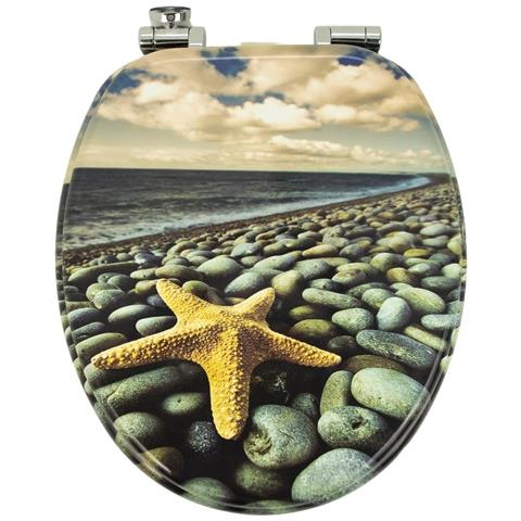 Sedile Wc Copri Vater Universale Frizionato Fantasia In Mdf Chiusura Rallentata *** Fantasia : Stone Sea - Foto 2