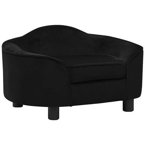 Divano Per Cani Nero 67x47x36 Cm In Peluche - Foto 1
