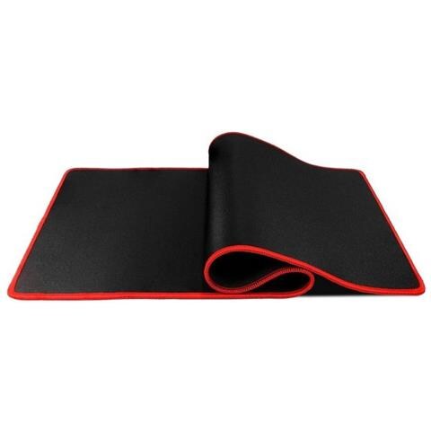 Tappetino Per Tastiera E Mouse Per Pc Mac 700x300x3 Mm Black Bordi Red - Foto 5
