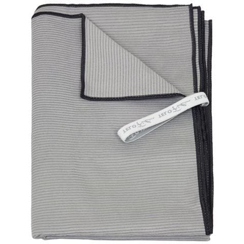 Telo Mare Spiaggia Piscina In Microfibra Tinta Unita Con Bordo Modello Fit Colore Grigio - Foto 5