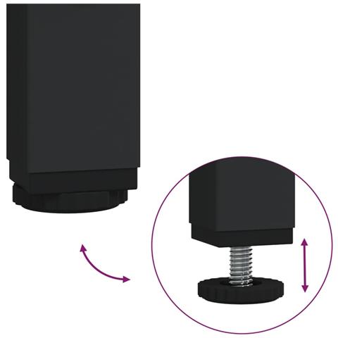 Credenza Grigio Sonoma 100x35x80 Cm In Legno Multistrato - Foto 11