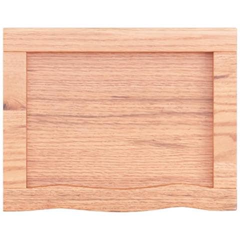 Piano Bagno Marrone 40x30x (2-4) cm Legno Massello Trattato - Foto 7