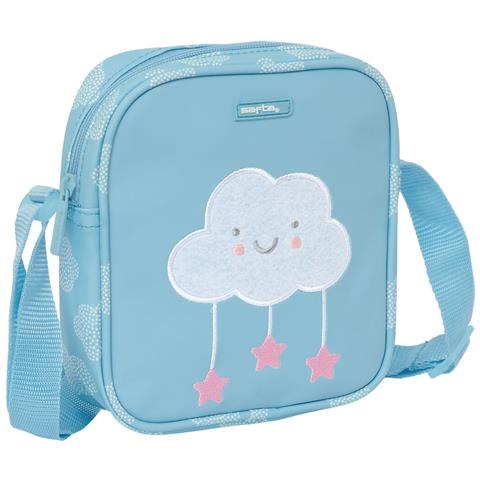 Borsa A Tracolla Nuvole Azzurro 16 X 18 X 4 Cm - Foto 1