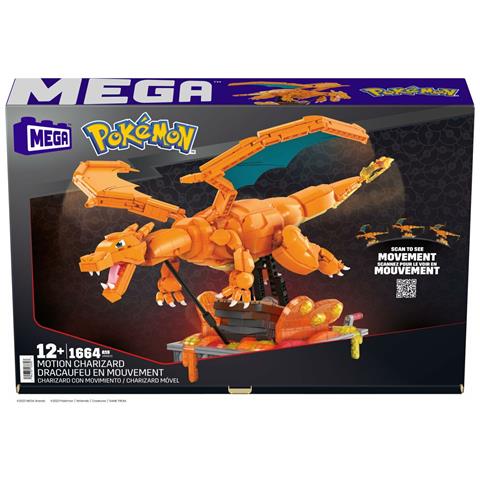 Kit Di Costruzione Mega Construx - Motion Charizard 1664 Pezzi - Foto 2