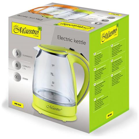 Bollitore Mr-064 Verde Trasparente Vetro 2000 W 1,7 L - Foto 2