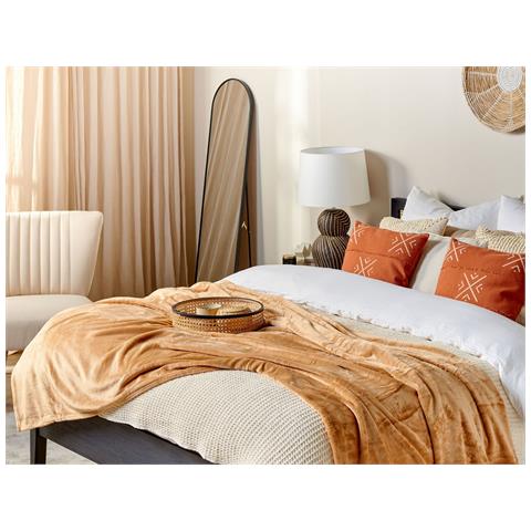 Coperta Bayburt 150 X 200 Cm Beige Sabbia - Foto 1