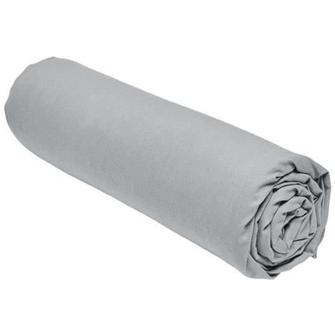 Lenzuolo Con Angoli - 140 X 190 Cm A Tinta Unita - Acciaio - Foto 1