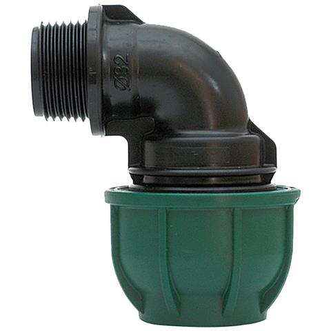 Gomito A 90° Con Derivazione Maschio Ø 16 X 1/2 - Pn 10 - Foto 1