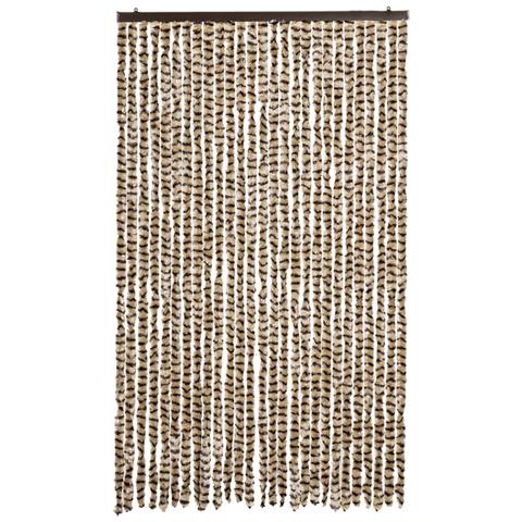 Tenda Antimosche Beige E Marrone 118x220 Cm In Ciniglia - Foto 3