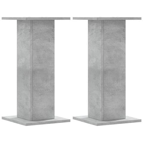 Supporti Altoparlanti 2 Pz Grigio 30x30x40 Cm Legno Multistrato - Foto 2
