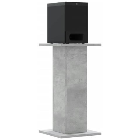 Supporti Altoparlanti 2 Pz Grigio 30x30x40 Cm Legno Multistrato - Foto 3