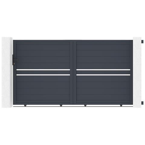 Cancello Scorrevole 3m Cimone H. 160 Grigio Alluminio - Foto 1