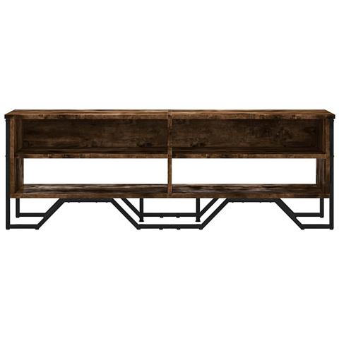 Mobile Porta Tv Rovere Fumo 122x34x41 Cm In Legno Multistrato - Foto 2