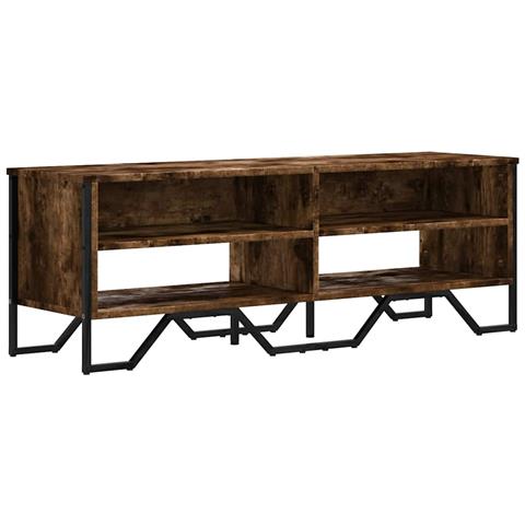 Mobile Porta Tv Rovere Fumo 122x34x41 Cm In Legno Multistrato - Foto 1