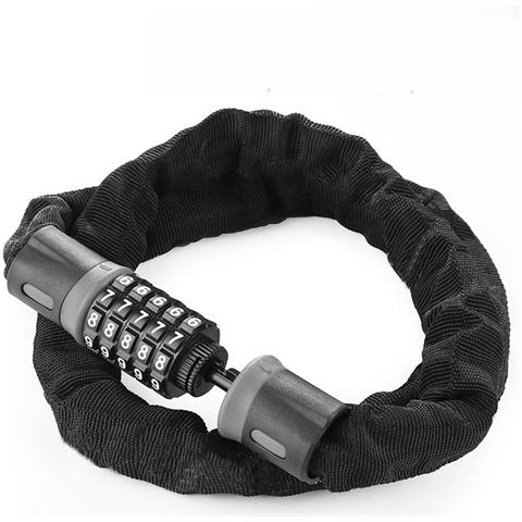 Lucchetto Per Bici Con Combinazione A Cinque Cifre A Testa Dritta Per Bicicletta 1,2 M - Foto 1