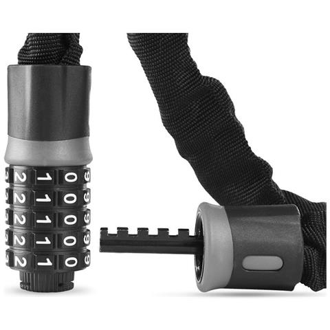 Lucchetto Per Bici Con Combinazione A Cinque Cifre A Testa Dritta Per Bicicletta 1,2 M - Foto 3