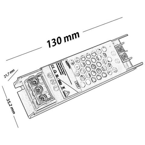 Alimentatore Slim Stabilizzato 24v 60 W Trasformatore 2.5 Mha Per Telecamera Led - Foto 4