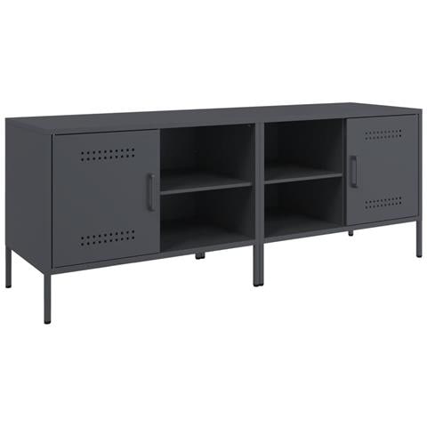 Mobili Tv 2pz Antracite 68x39x50,5 Cm In Acciaio - Foto 2