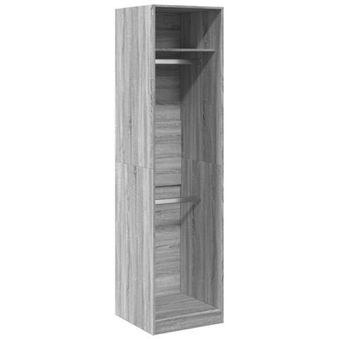 Armadio Grigio Sonoma 50x50x200 Cm In Legno Multistrato - Foto 2