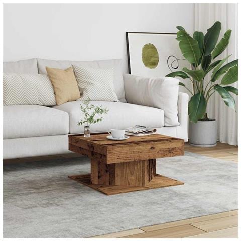 Tavolino Da Salotto Legno Antico 55x55x30 Cm Legno Multistrato - Foto 3