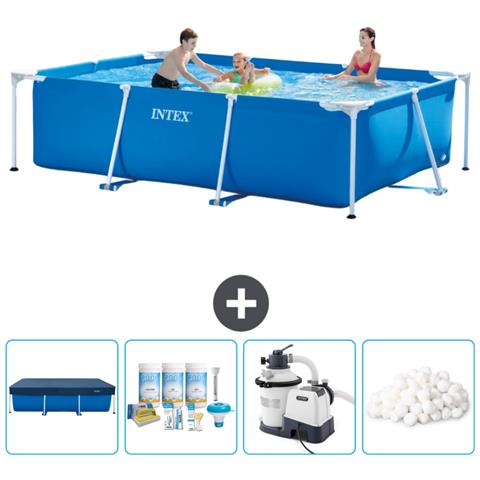 Piscina Fuori Terra - Rettangolo - 300x200x75 Cm - Blu - Include Accessori Coordinati Cb63 - Foto 1