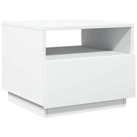 Lusso Casadino -  Tavolino Da Soggiorno Con Luci Led Bianco 50x49x40 Cm - Foto 2