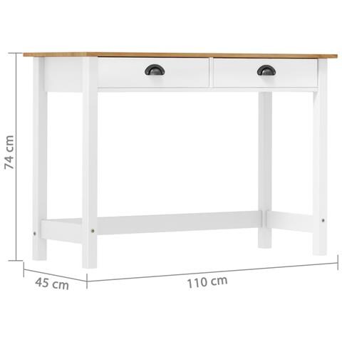 Lusso Casadino - Consolle Hill Con 2 Cassetti 110x45x74 Cm In Massello Di Pino - Foto 7