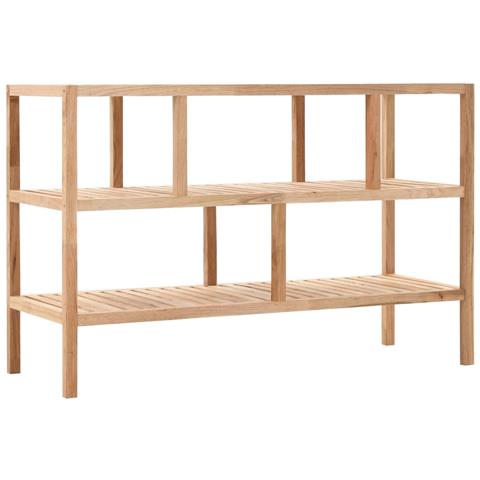 Lusso Casadino - Scaffale Da Bagno In Legno Massello Di Noce 100x40x65 Cm - Foto 2