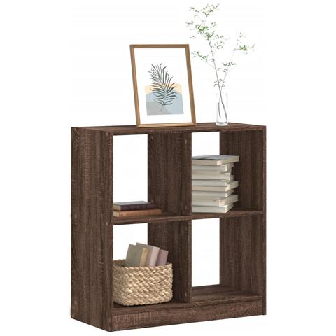 Lusso Casadino - Libreria Rovere Marrone 68,5x32x75 Cm In Legno Multistrato - Foto 8