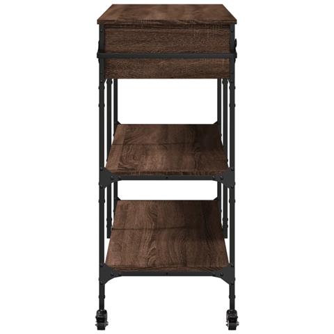 Carrello da Cucina Rovere Marrone 105x42x95cm Legno Multistrato - Foto 9