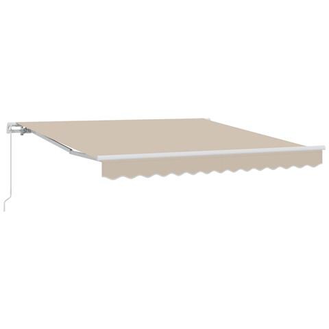 Tenda Retrattile Manuale  Beige 300x250 cm, Tessuto di Ricambio per Tenda  per telaio 3x2.5 m Beige - Foto 1