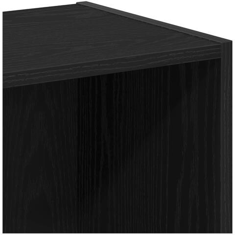 Mobile Libreria Modulare Nero Rovere 36x30x171 cm Legno Ingenerizzato - Foto 9