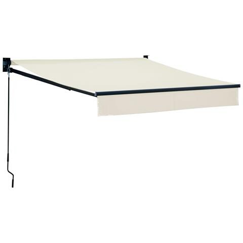 Tenda Saule 2,5 × 2m - Tessuto Beige E Struttura Grigia - Foto 1