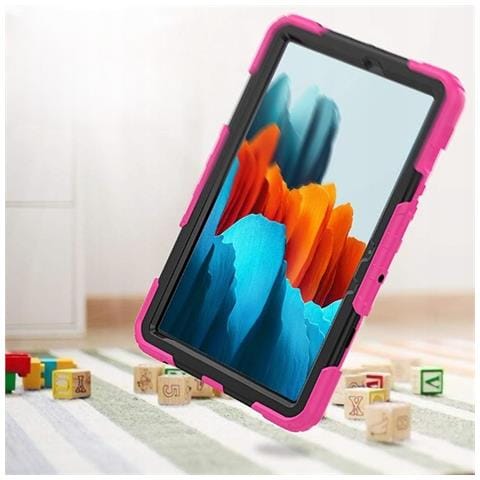 Custodia Armata Con Supporto Per Samsung Galaxy Tab S8 X700/s7 T870 Rosa - Foto 2