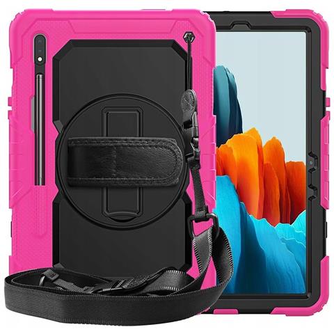 Custodia Armata Con Supporto Per Samsung Galaxy Tab S8 X700/s7 T870 Rosa - Foto 1