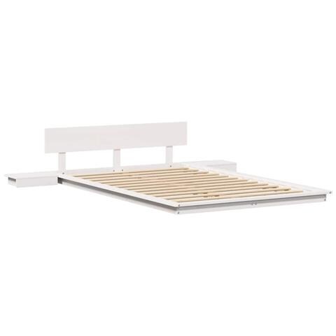 Struttura del letto Marrone 140 x 190 cm legno - Foto 1