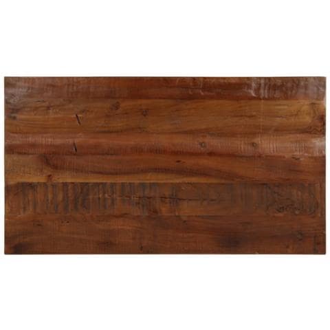 Piano Tavolo 100x70x2,5 cm Rettangolare in Massello di Recupero - Foto 1