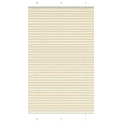 Tenda Plissettata Crema 110x200 cm Larghezza Tessuto 109,4 cm - Foto 1