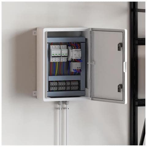 Armadietto di Controllo Grigio 35 x 19.5 x 50 cm Plastica ABS - Foto 2