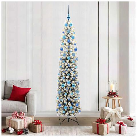 Albero di Natale artificiale con 300 LED Verde 210 cm - Foto 2