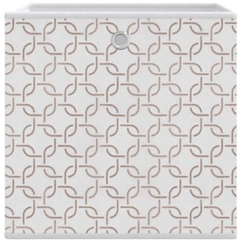 Scatole Portaoggetti 10 pz Crema 32x32x32cm Tessuto non Tessuto - Foto 9