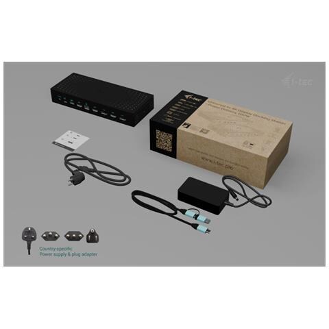 CA5MONITORDOCKPDUK replicatore di porte e docking station per laptop Cablato USB 3.2 Gen 1 (3.1 Gen 1) Type-C Nero - Foto 2