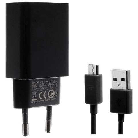 Caricabatterie Originale Da Casa Con Cavo Microusb Mdy-03-af 10w Black Bulk Per Smartphone - Foto 1