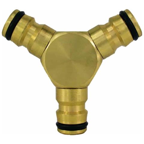 Raccordo A Y In Ottone Per Tubo Irrigazione A 3 Vie - Foto 1