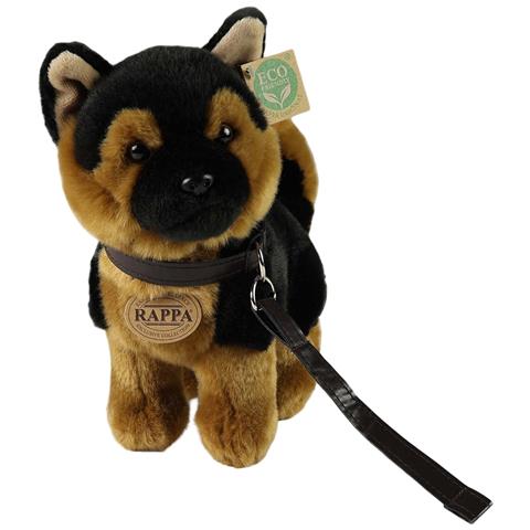 Peluche Pastore Tedesco 23cm Realista Ultra Morbido In Materiale Riciclato Ecologico, Noir / Marron - Foto 5