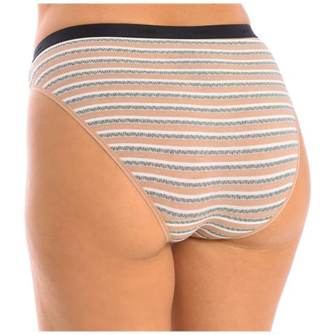 Confezione Da 3 Mutandine Slips Cotone Elasticizzato D4c17 Per Donna - Foto 2