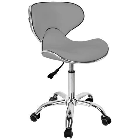Sgabello cosmetico grigio q-4599 - Foto 1